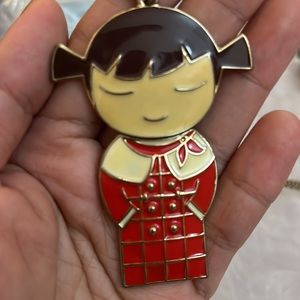Manga Anime Charm Necklace Asian Qipao Kimono Girl Momiji Doll Japan Kawaii Core